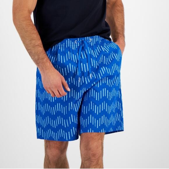 A|X ARMANI EXCHANGE Men's Zig-Zag Print Drawstring Shorts Size 32 $110 - Picture 1 of 8
